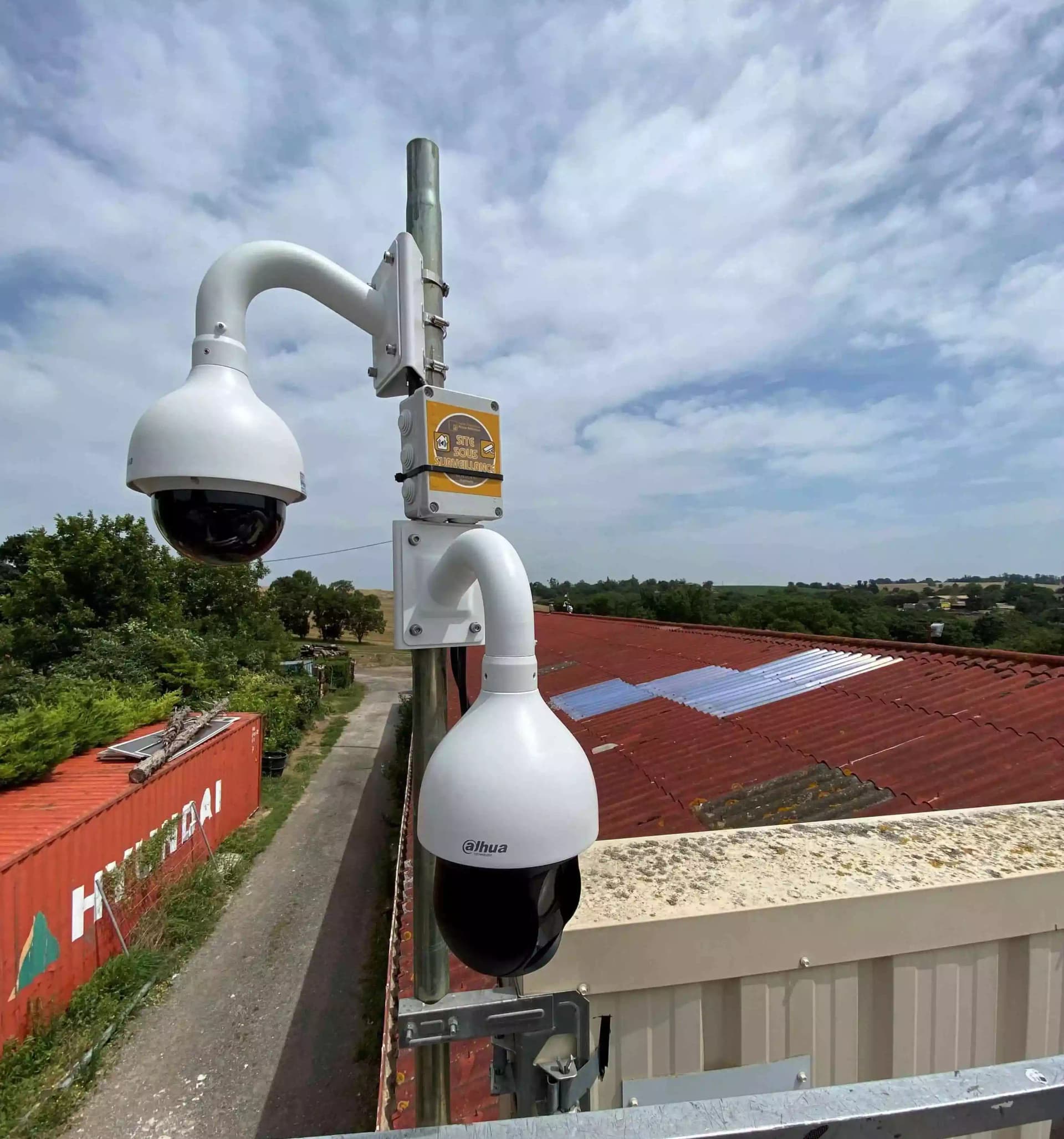 Vidéosurveillance avec dôme motorisé